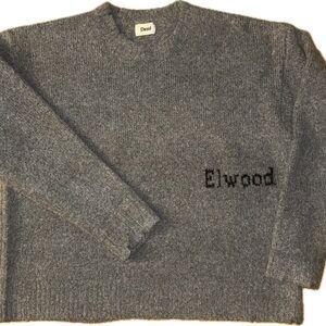 Elwood Boxy Crewneck Gray Sweater